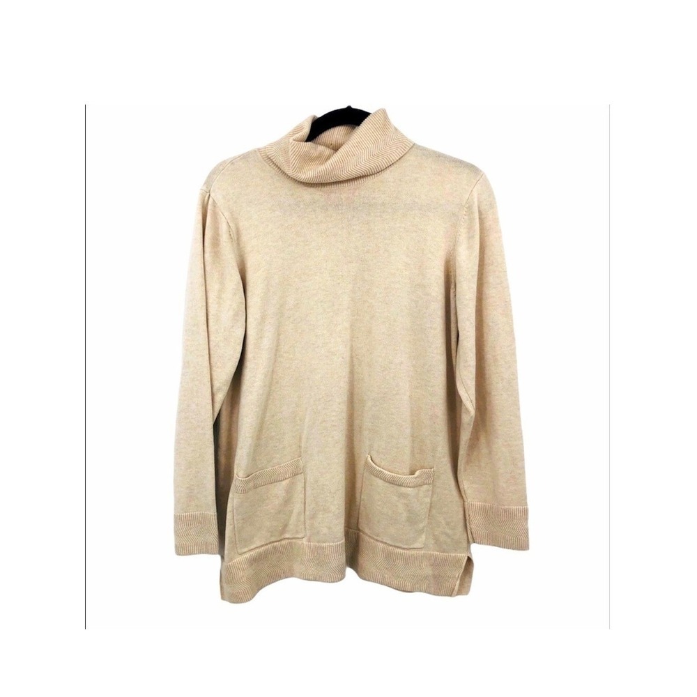 Banana republic knit tan turtleneck sweaterβ Large